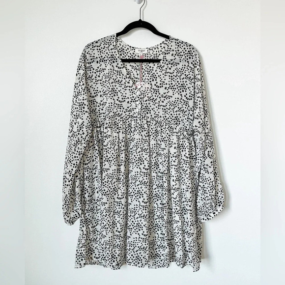 NWT Umgee Star Starburst Tunic Blouse Size Small Oversized Flowy - Picture 1 of 11